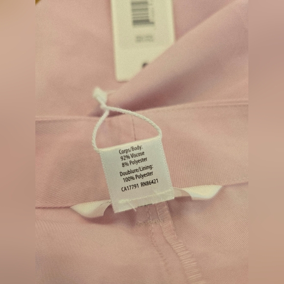 PURE&SIMPLE Rose Petal Pastel Pink Bermuda Shorts Viscose Size M - Picture 9 of 9